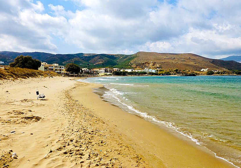 Fina stränder väster om Chania på Kreta.  Kissamos beach.