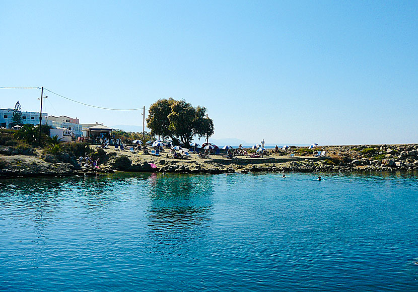 Bada och snorkla vid klippor i Sissi på Kreta.