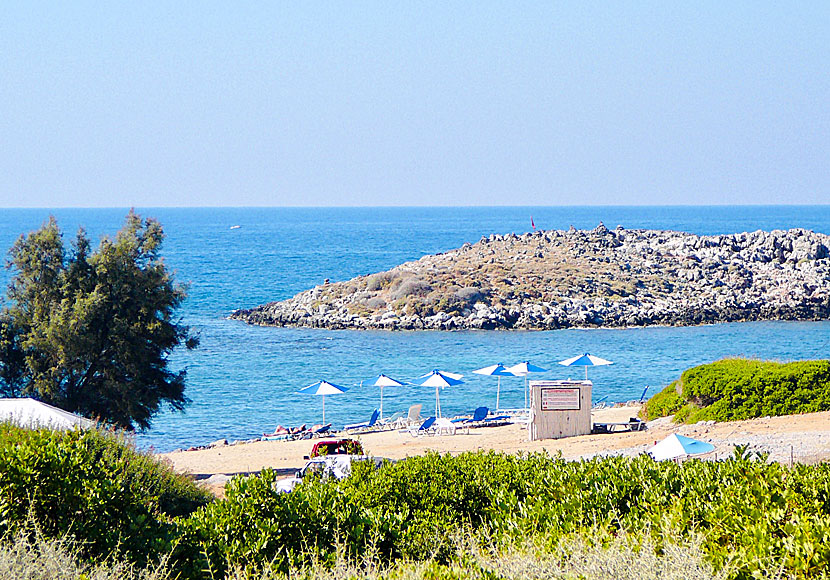 Stranden i Sissi på östra Kreta.