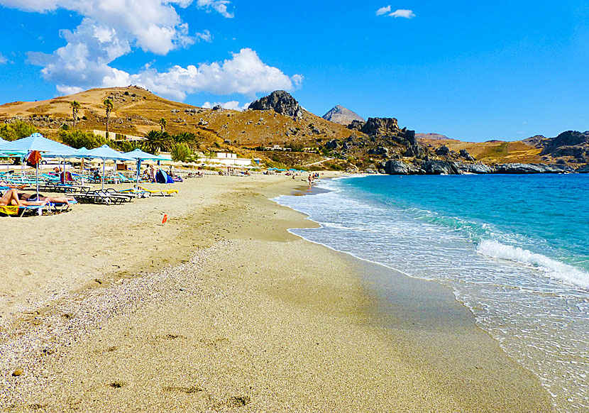 Damnoni beach söder om Rethymnon på Kreta.