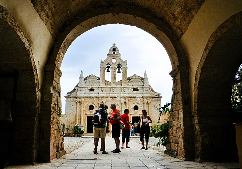 Ingången till klosterområdet i Arkadi Monastery.