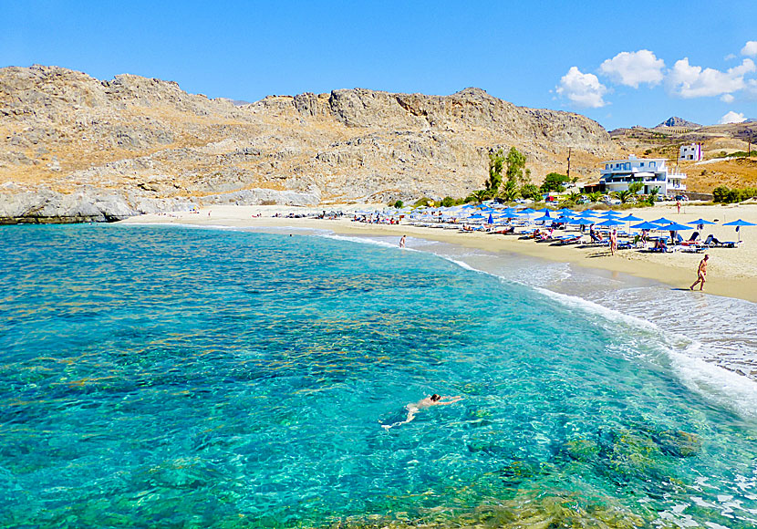 Skinaria beach öster om Plakias på södra Kreta.