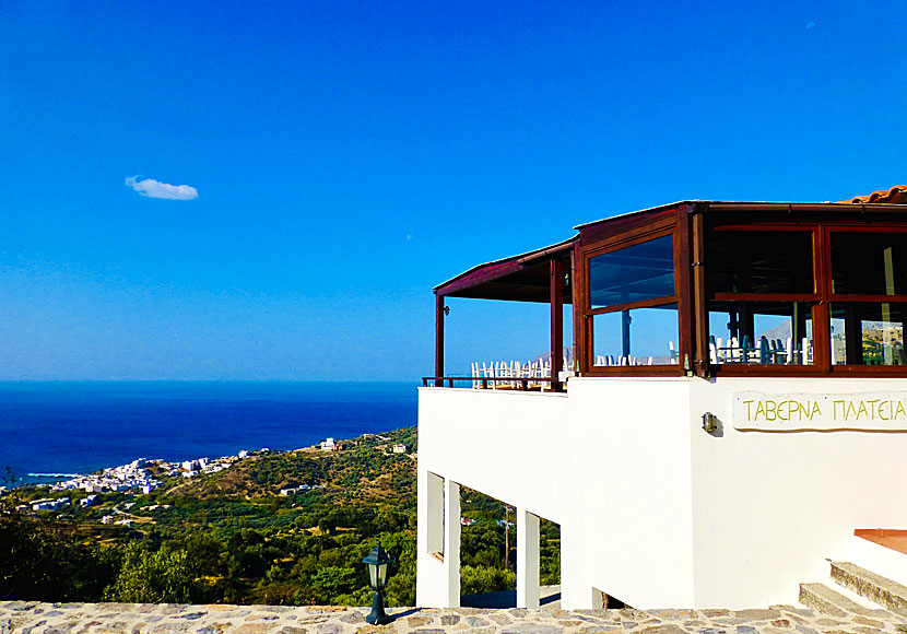 Taverna Plateia är den bästa restaurangen i Mirthios på Kreta.