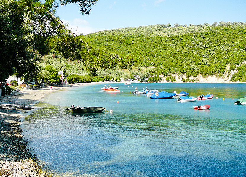 Desimi beach på Lefkas.