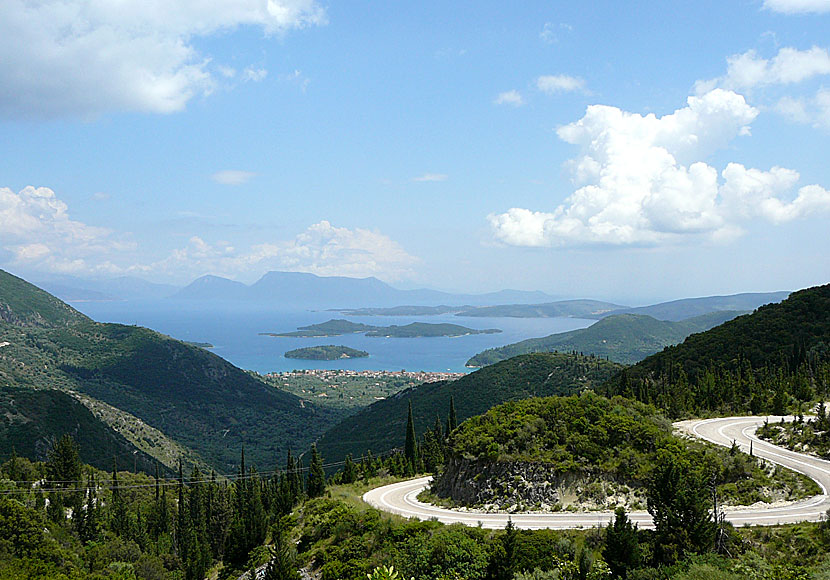 Köra bil på Lefkas.