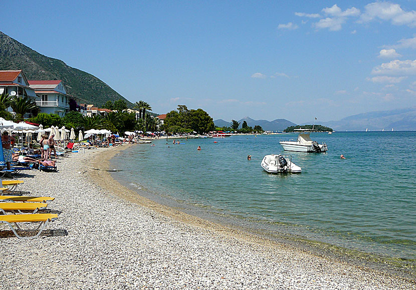 Stranden i Nidri. Lefkas.