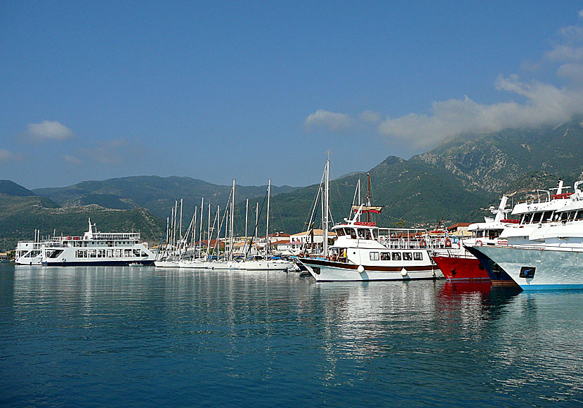 Hamnen i Nidri. Lefkas.