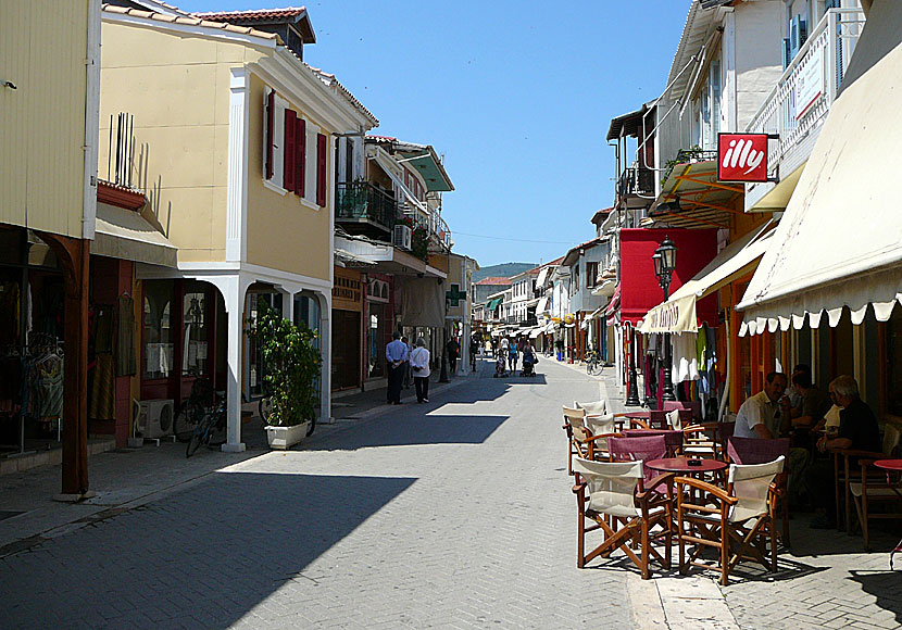 Wilhelm Dörpfeld street. Lefkas.