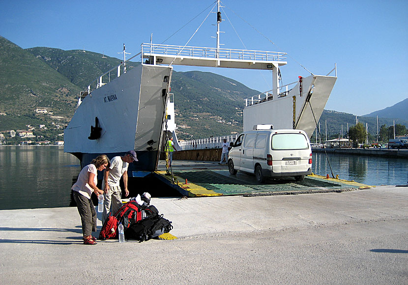 Hamnen i Vasiliki. Lefkas.