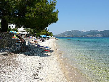 Ligia beach på Lefkas.  