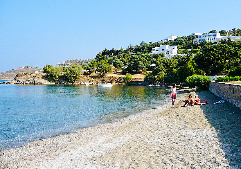 Stranden i Vromolithos på Leros.