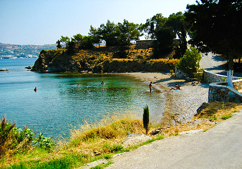 Leros bästa stränder. Panagies beach.