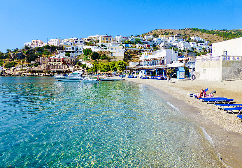 Leros bästa stränder. Panteli beach.