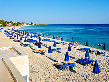 Agios Isidoros beach på Lesbos.