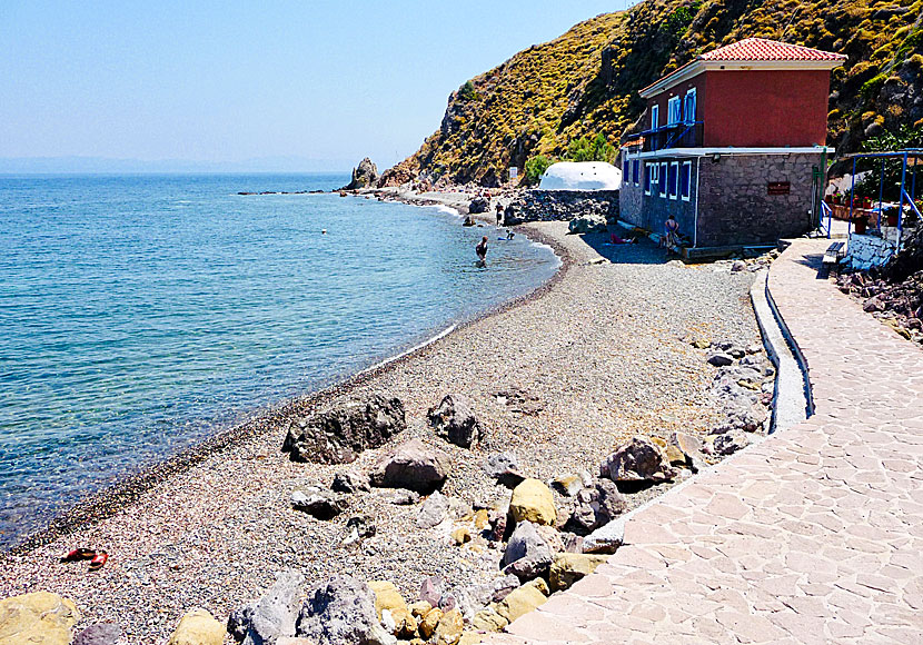 Lesbos bästa stränder. Eftalou beach.