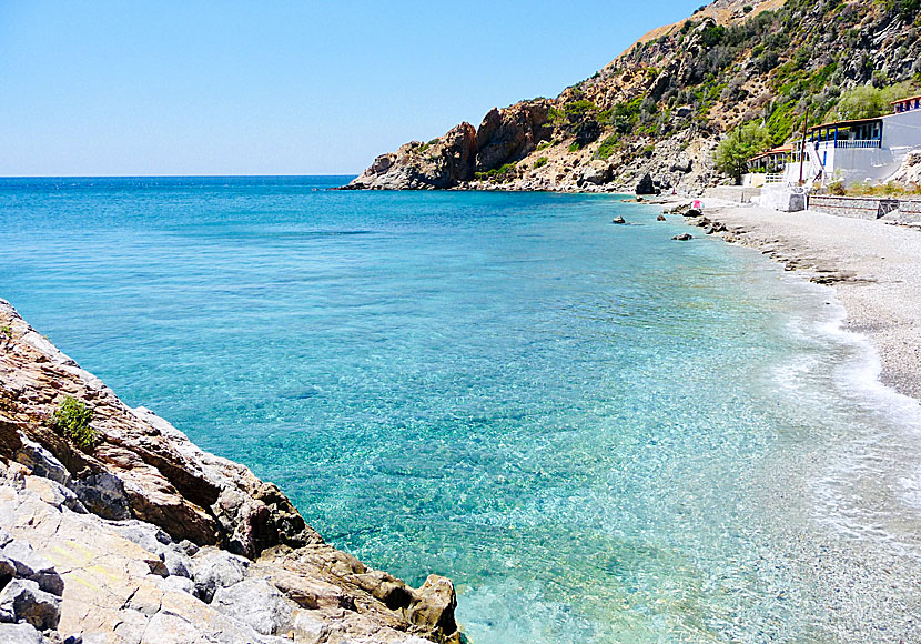 Melinda beach på Lesbos.