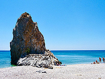 Melinda beach på Lesbos.