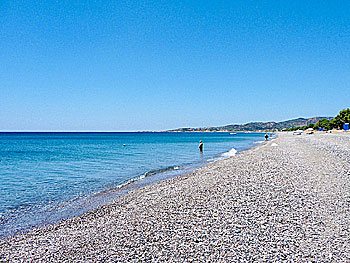 Vatera beach på Lesbos.