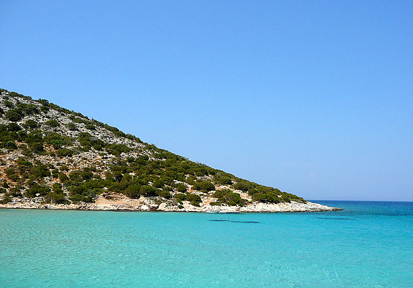 Platys Gialos beach. Lipsi.