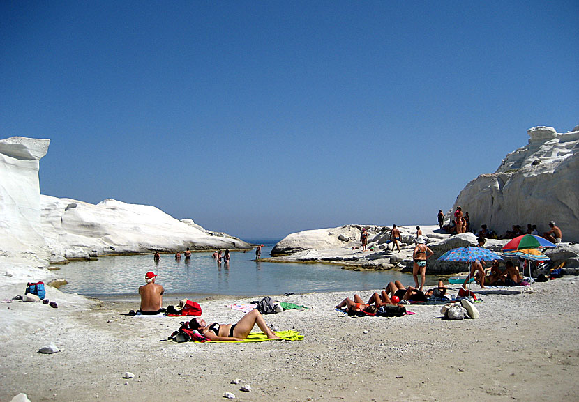 Sarakiniko på Milos.