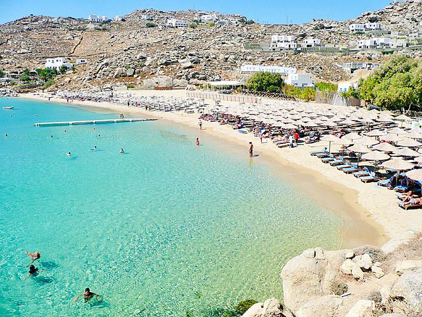 Super Paradise beach på Mykonos.