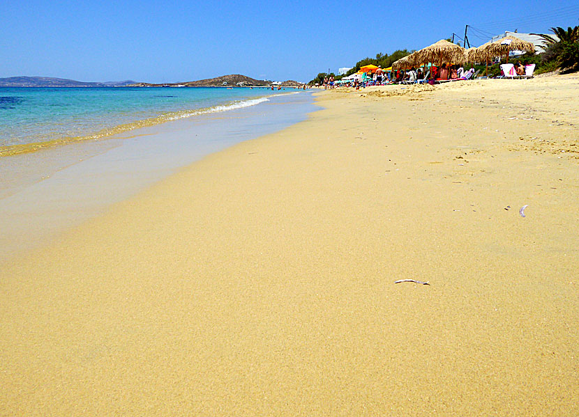 Plaka beach på Naxos.