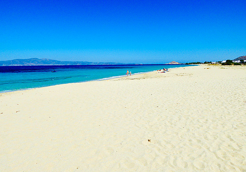 Glyfada beach på Naxos i Kykladerna.