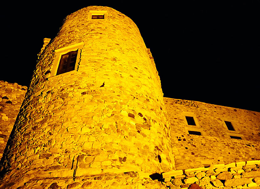 Kastro i Naxos stad i Kykladerna.