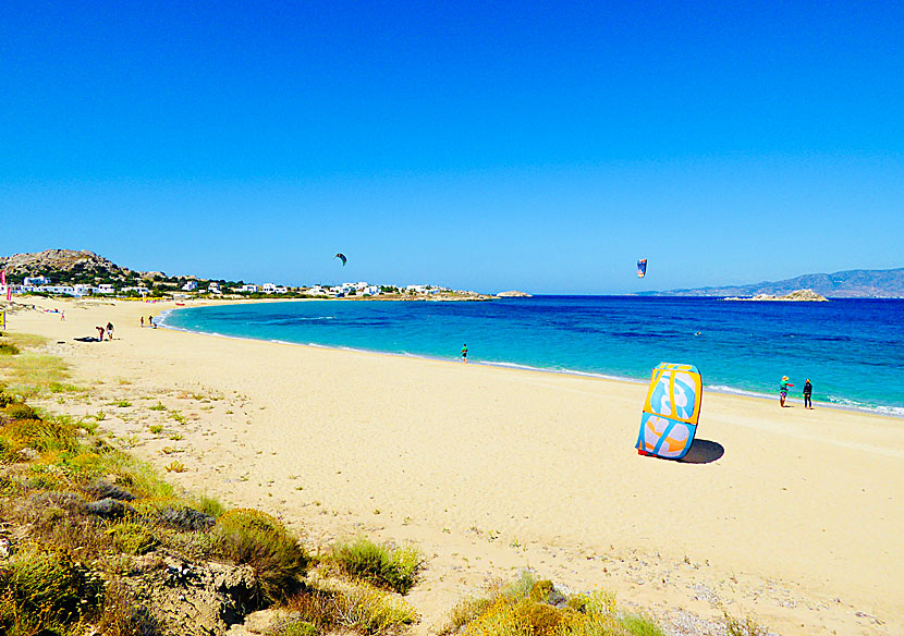 Stranden i Mikri Vigla på Naxos.