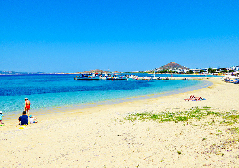 Fiskhamnen i Agia Anna på Naxos i Kykladerna.