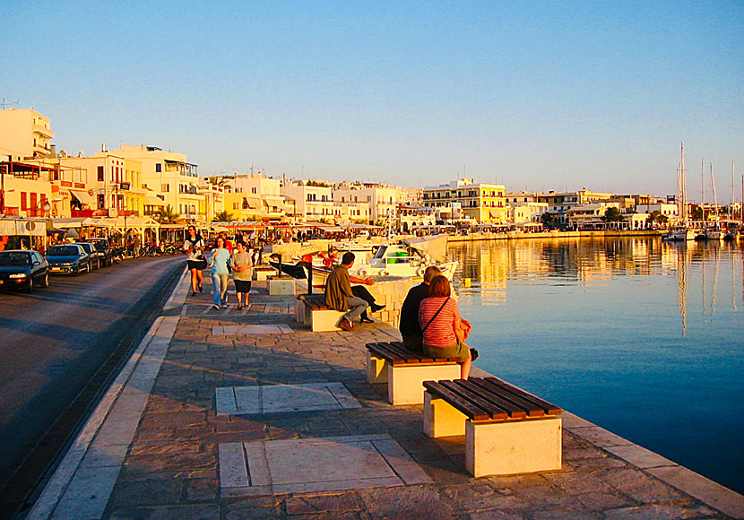 Naxos stad på ön Naxos i Kykladerna.