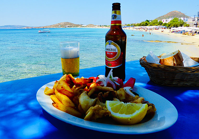 Fotis Taverna i Agios Prokopios på Naxos.