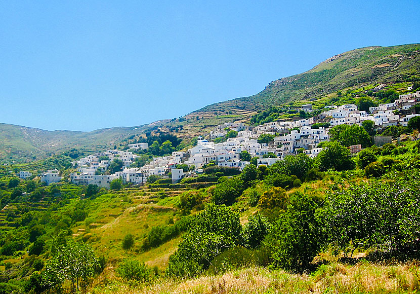 Byn Koronida, Komiaki, på Naxos i Grekland.