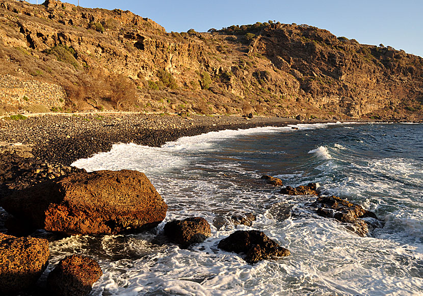 Hohlaki beach. Nisyros. Grekland.