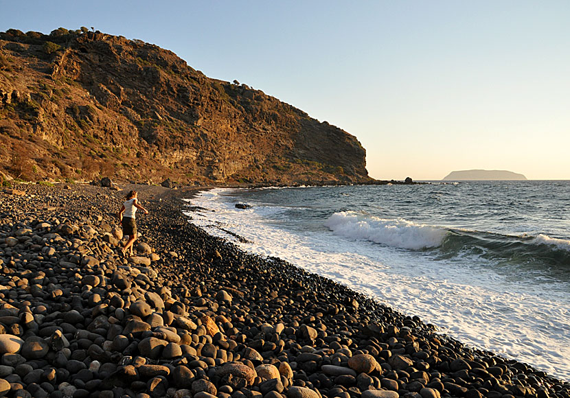 Hohlaki beach i Mandraki på Nisyros