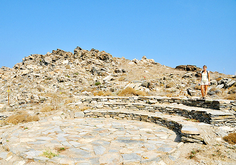 Amfiteater i Cultural Park of Paros. 