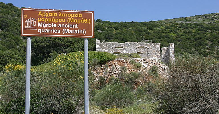 Marmorbrottet i Marathi på Paros.