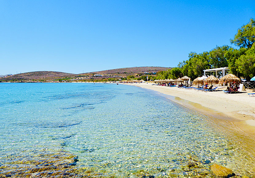 Krios beach på Paros i Kykladerna.