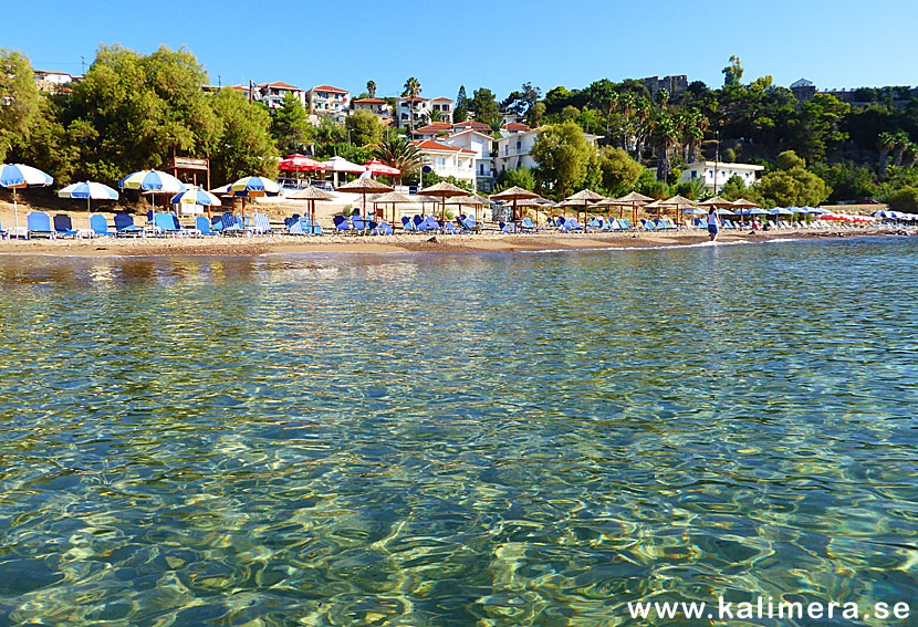 Zaga beach i Koroni på Peloponnesos.