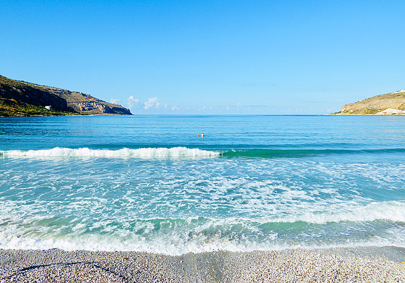 Neo Itilo beach på Peloponnesos i Grekland.