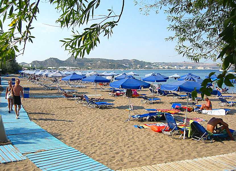 Faliraki beach på Rhodos.