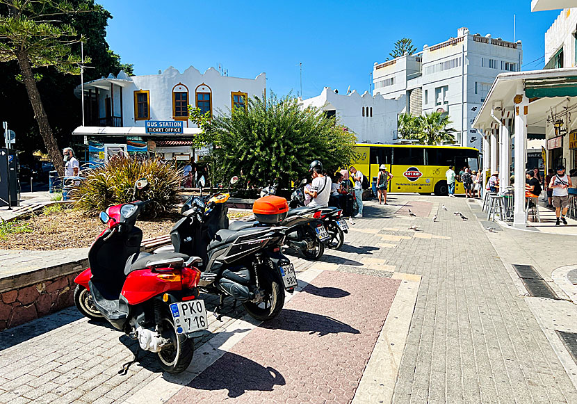 Var köper man bussbiljetter på Rhodos?