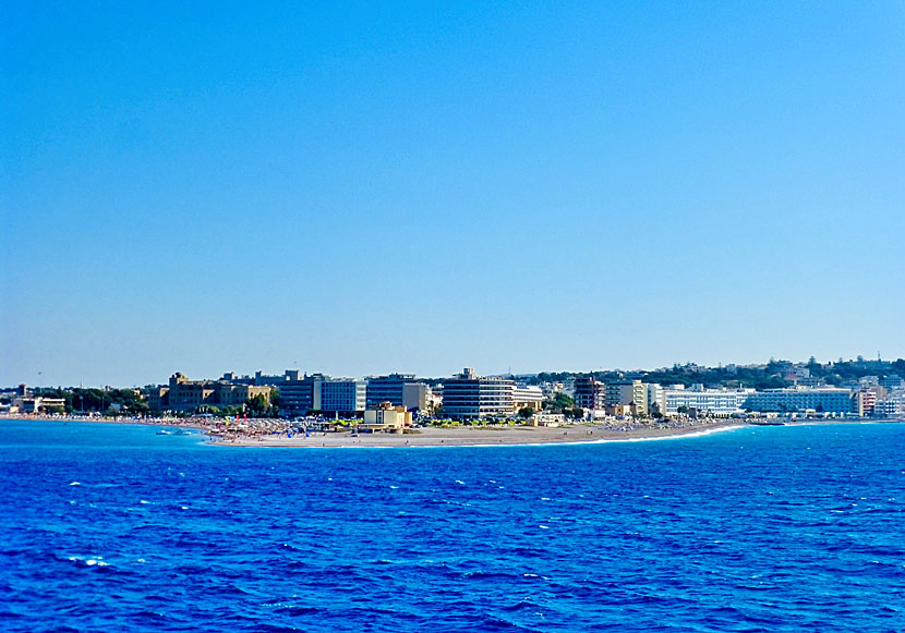 Bra hotell ovanför Elli beach och Windy beach.