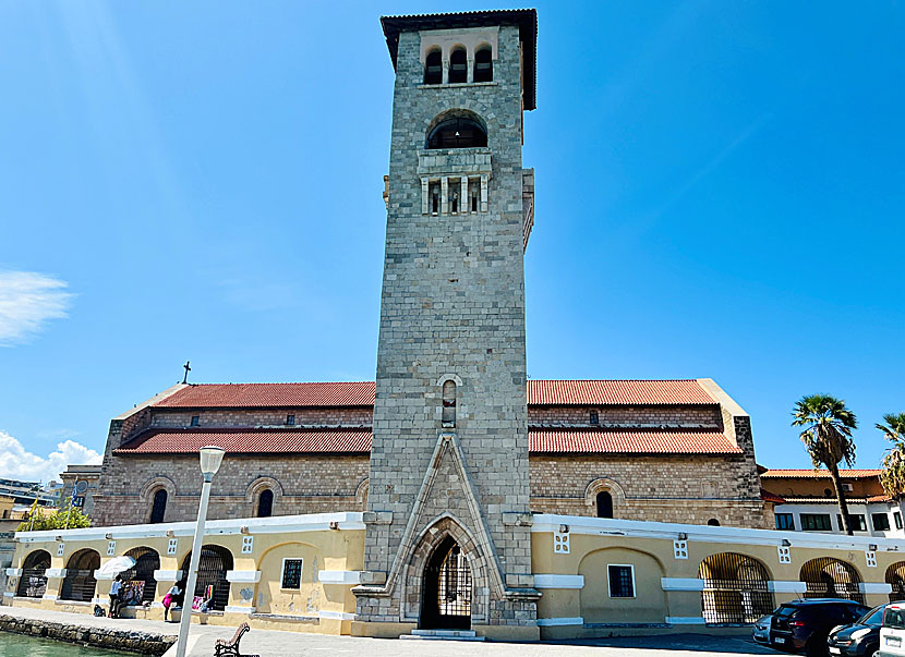 Evangelismos church i Rhodos stad.