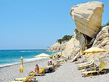 Fourni beach på Rhodos.