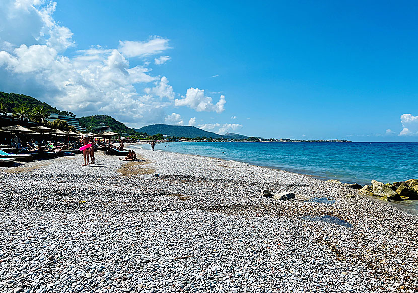 Ixia beach nära Rhodos stad. 