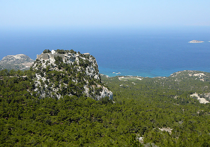 Monolithos Kastro. Vandra på Rhodos.