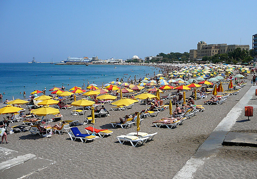 Elli beach i Rhodos stad.