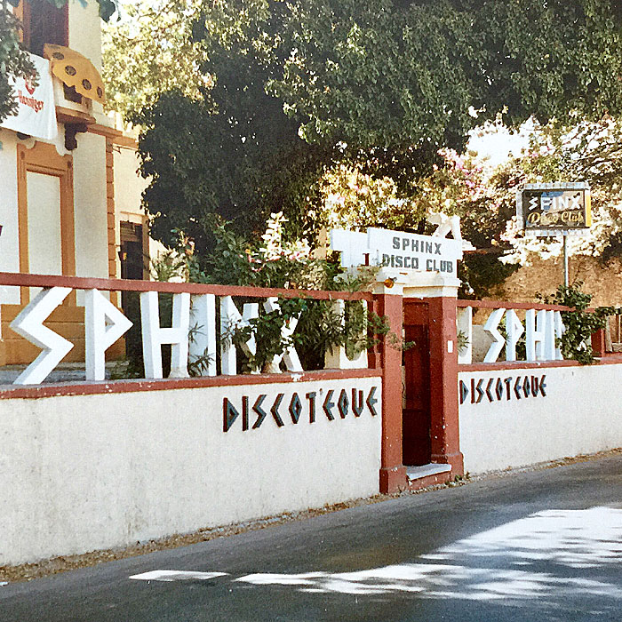 iskotek Sphinx i Rhodos stad 1979.