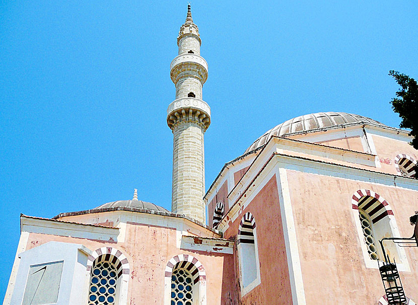 Moskén Suleiman (Suleymaniye)i Rhodos gamla stad.